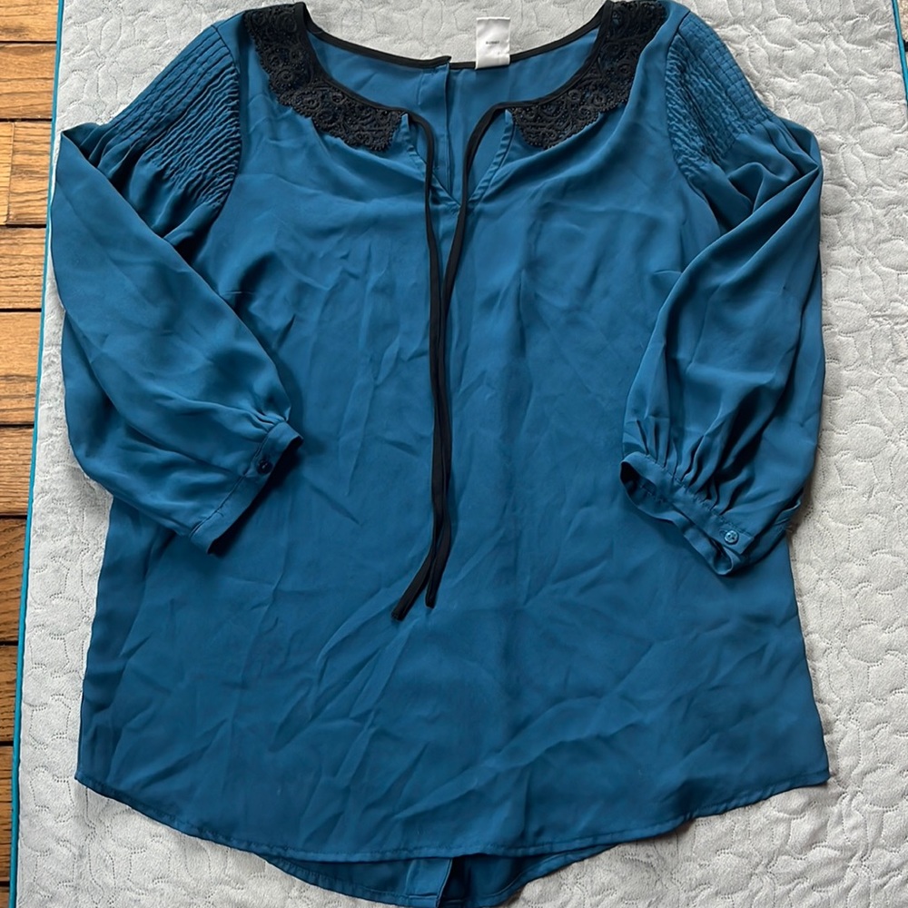 Women's blue blouse